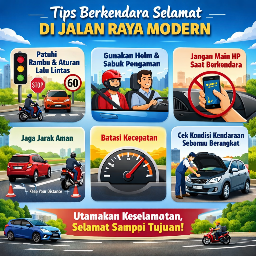 Tips Berkendara Selamat di Jalan Raya Modern