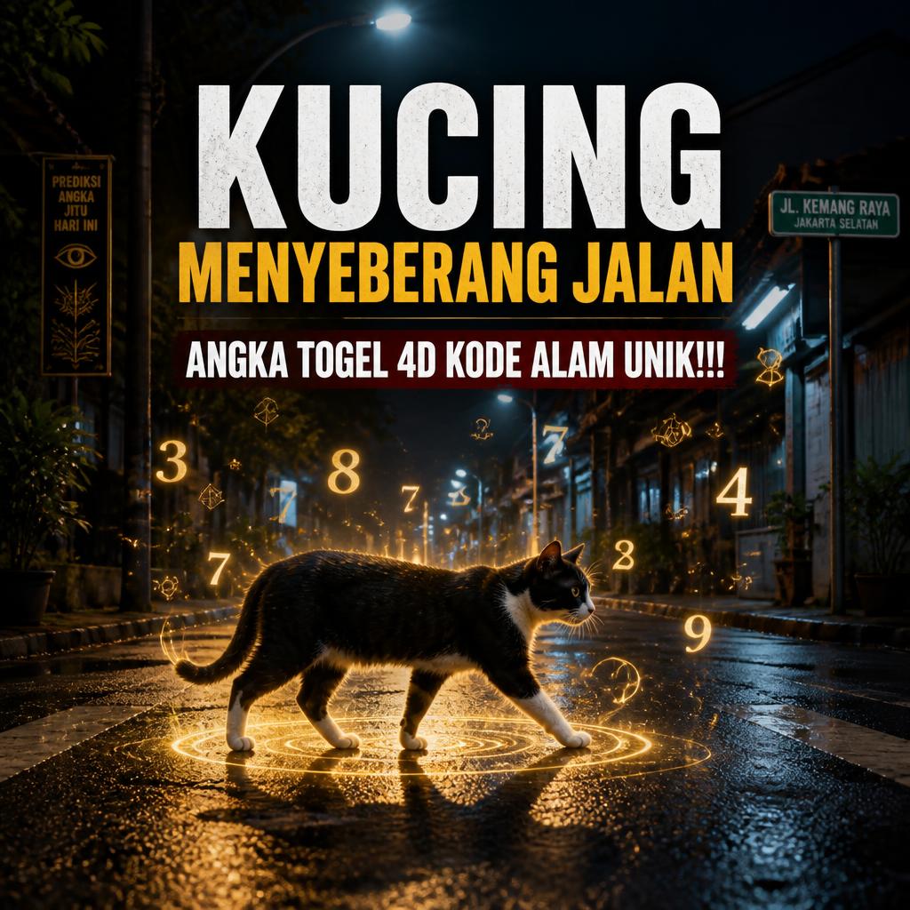 Kucing Menyeberang Jalan, Angka Togel 4D Dari Kode Alam Unik!!!